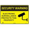 Pinnacle 600 x 400mm Metal Security Warning Electronic Surveillance Sign