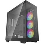 DeepCool CH780 Panoramic Tempered Glass ATX Case, 1 x Pre-Installed Fans, GPU up to 480mm, USB3.0×4, Audio×1, Type-C×1
