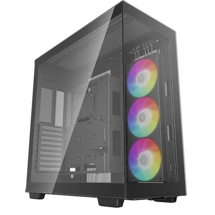 DeepCool CH780 Panoramic Tempered Glass ATX Case, 1 x Pre-Installed Fans, GPU up to 480mm, USB3.0×4, Audio×1, Type-C×1