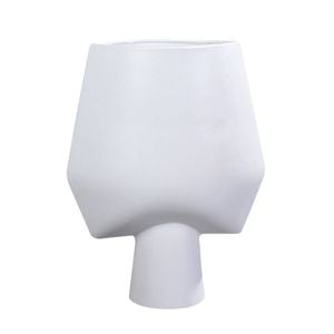 SOGA 33x43cm White Abstract Square Vase