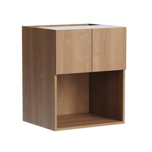 Kaboodle 600mm Cajun Oak Modern Wall Microwave Cabinet