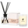 Nicola Spring Soy Wax Scented Candle & Reed Diffuser Set Tropical Sunrise 160g Candle 28 Hour Burn & 200ml Diffuser 60 Day Scent