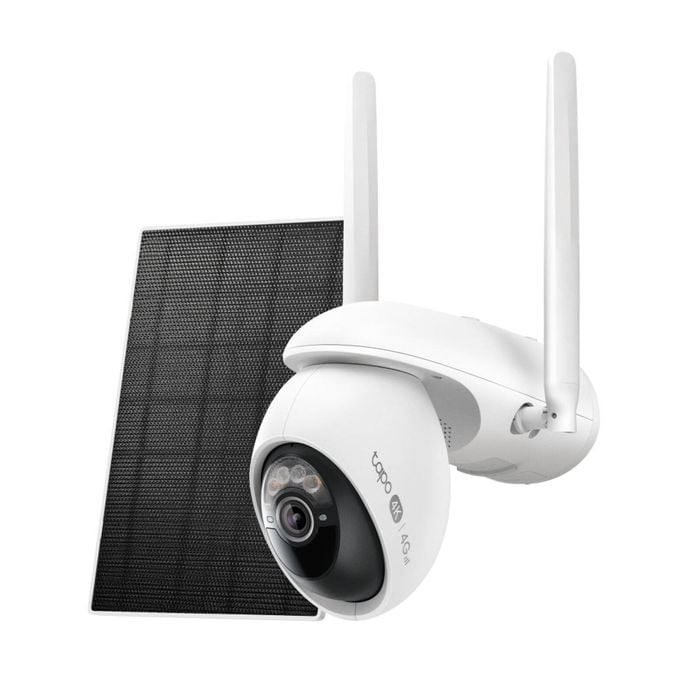 TP Link Tapo 4K Solar Powered Pan/Tilt Wi-Fi/4G LTE Security Camera Kit