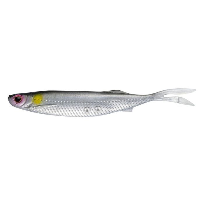 Nomad Design Live Ops Fallout Minnow 5" Soft Plastic Fishing Lure Silver Shad