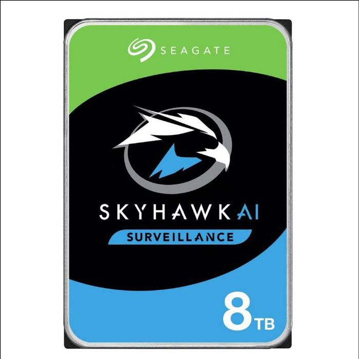 Seagate 8TB 3.5' SkyHawk Surveillance AI, SATA3 6Gb/s,16 AI streams,256MB Cache 24x7 HDD ST8000VE001,  3 Years Warranty