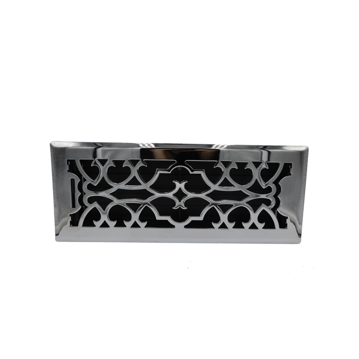 Accord 10 x 30cm Victorian Chrome Floor Vent