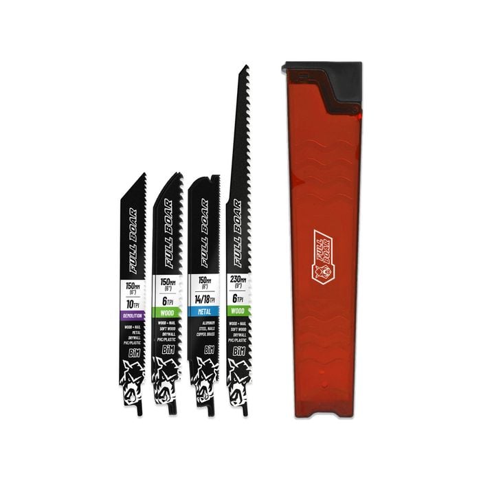 Full Boar 6 Piece Reciprocating Saw Blade Set 