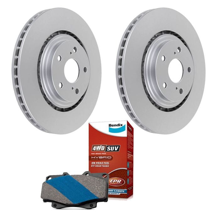 Bendix Front Brake Pads + Rotors for Lexus AGZ10 AGZ15 AYZ10 AYZ15 GGLR15 GGLR25, Toyota GSU40 GSU45 GSU50 GSU55 ANH20