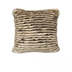 Rapee Bobcat Faux Fur Cushion Cover - Sand