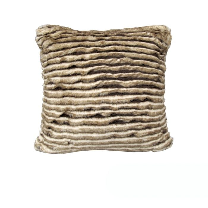 Rapee Bobcat Faux Fur Cushion Cover - Sand