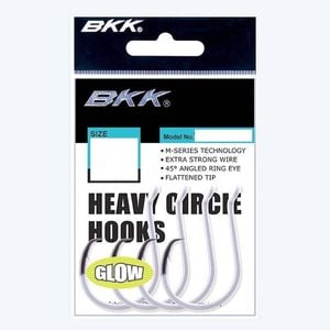 BKK UV Glow Finish Heavy Circle Fishing Hook 9/0