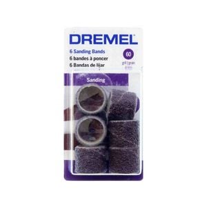 Dremel 13mm 60 Grit Sanding Band - 6 Pack