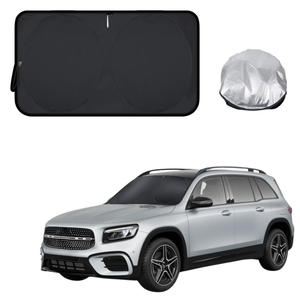 Front Windscreen Sun Shade for Mercedes-Benz GLB SUV 2020 - Current (X247) - Standard 150 x 85 cm - Black