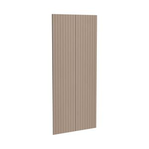 Kaboodle 900mm Raw Board  V-Groove Pantry Doors - 2 Pack