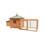 Furtastic Large Wooden Chicken Coop Rabbit Hutch Nesting Box Fir Wood