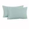Accessorize 325TC Pair of Cuffed Standard Pillowcases 48 cm x 70 cm Blue