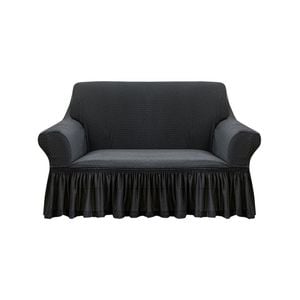 SOGA 2-Seater Dark Grey Sofa Cover