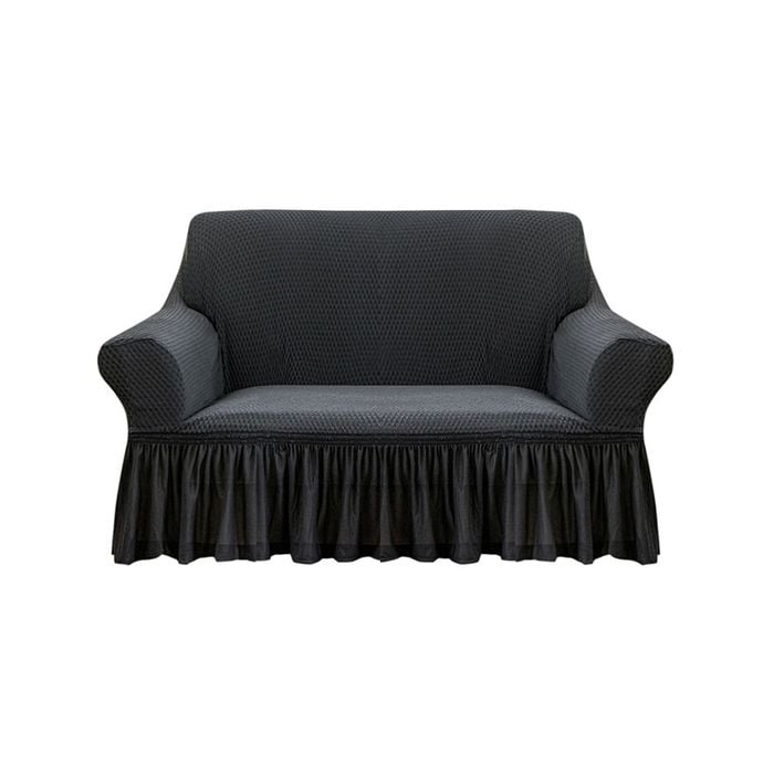SOGA 2-Seater Dark Grey Sofa Cover