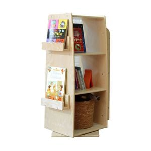 Jooyes Kids Wooden Revolving Bookcase - H104cm - 56cm | Bookcase | 92cm