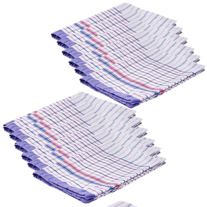 12pcs 100% Cotton Tea Towel 72cm x 52cm Assorted Colours