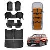 3-Pcs Boot Liner Floor Mats for Ford Everest 2022-Onwards All Weather Cargo Trunk Carpet Liner Set