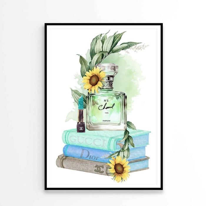 Sunflower Green Colored Perfume Print 100% Australian Made 90x120cm (Poster)