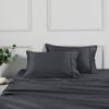 Dreamaker Matte Satin Standard Pillowcase Charcoal - Twin Pack