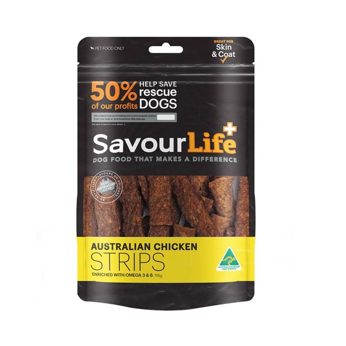 Savour Life Premium Dog Treat Strips Chicken 165g