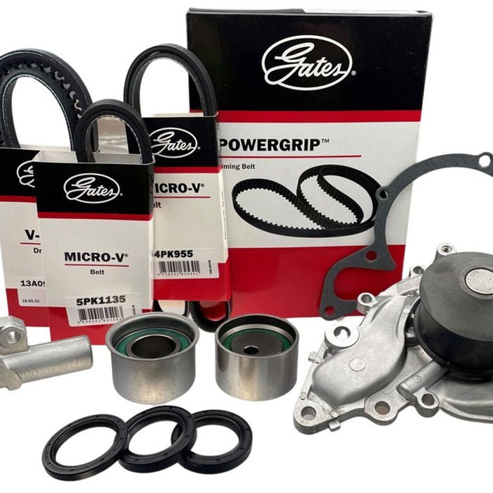 Timing Belt Kit+HAT+WP+Drive Belts For Mitsubishi Triton MK 6G72 3.0L V6