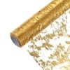 Catzon Table Runner Roll Sequin Foil Metallic Cloths for Christmas Decor-GoldYellow