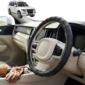 Australian Goose Steering Wheel Cover for Mitsubishi Pajero 2006 - 2021 (NS/NT/NW/NX) Circle Black