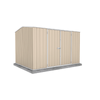 Absco Sheds 3.0 x 2.26 x 2.0m Classic Cream Premier Double Door Garden Shed