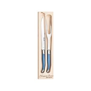 Laguiole Jean Neron Carving Set - Flash Blue