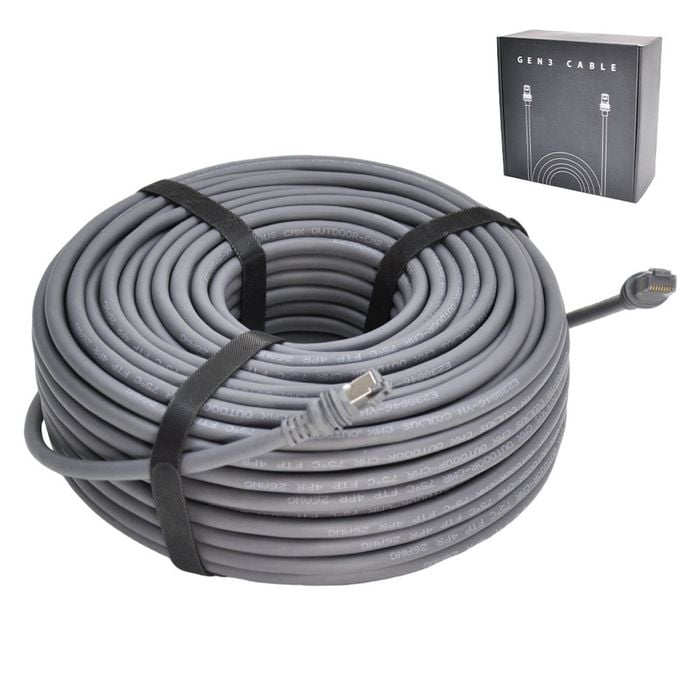 46m/150ft Replacement Gen 3 Cable 26awg For Starlink Rectangular Satellite V3 Waterproof