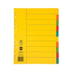 Marbig Manilla Bright Extra Wide Dividers (A4) (10 Tab)