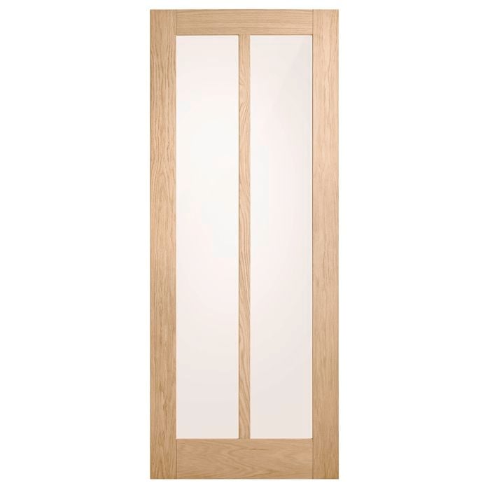 Corinthian 2340 x 620 x 35mm Internal Door White Oak Moda Translucent Glass AMODG17