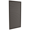 ProtectorAl 300 - 1000 x 1001 - 2000mm Black Satin Horizontal 9mm Gap Aluminium Welded Slat Panel - Black