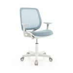 Costway Kids Desk Chair Swivel Mesh Adjustable Study Chair Computer Chair - Blue