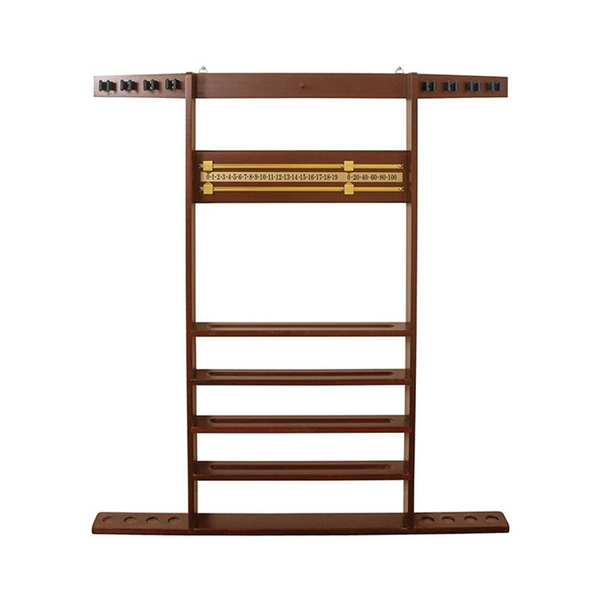 Formula Sports Combi Billard Pool Cue Wall Rack Walnut 105cm - Bunnings ...