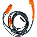 Wildtrak Portable 12V Camp Shower w/ Pump/Mesh Bag - Orange/Grey