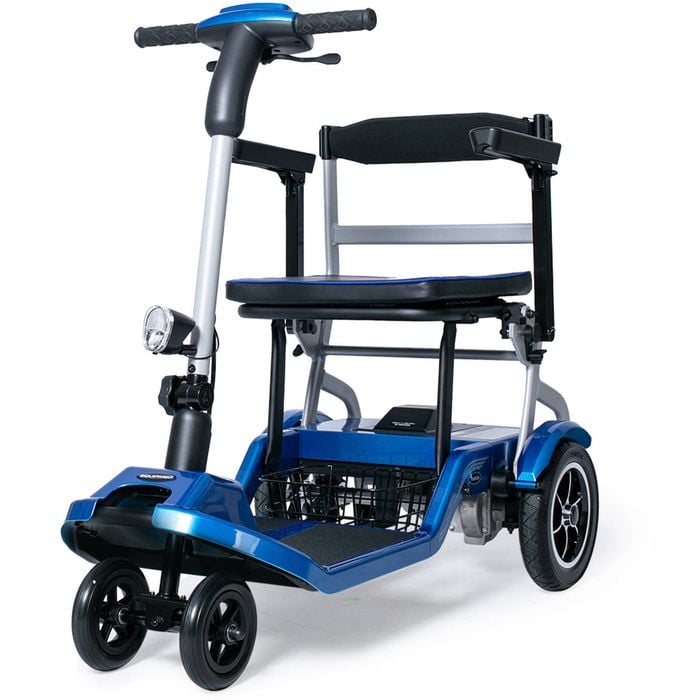 EQUIPMED Ultra-Lightweight Folding Electric Mobility Scooter, 19kg with Battery Removed, 120kg Capacity, Long Range, Brushless M