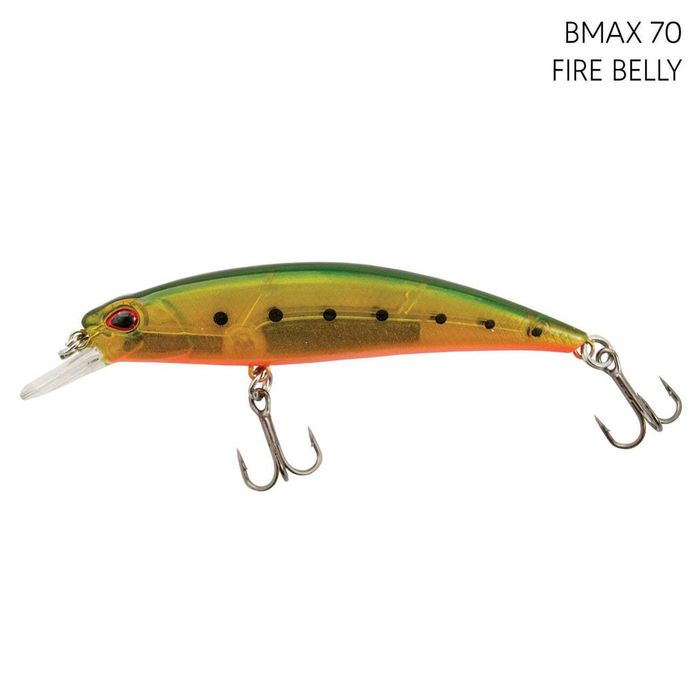 Black Magic BMAX 70mm Hard Body Fishing Lure Fire Belly