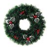 P&P Mixed Color 30CM Christmas Wreath PVC Hanging Holiday Ornament Decoration