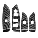 Power Window Control Switch Panel Trim for Mazda CX-5 CX5 2017-2024 Carbon Fibre Style