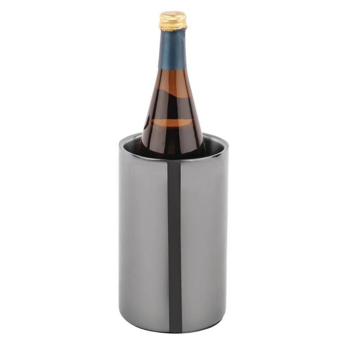 Olympia Wine & Champagne Cooler Double Wall Stainless Steel Gunmetal 195x120mm