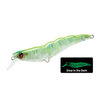 Yo Zuri Crystal Shrimp 3D 70mm Slow Sinking Hard Body Fishing Lure LSAC  Luminescent Aurora Chartreuse