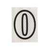 Sandleford 80mm Self Adhesive Night Shine House Number 0 - 0