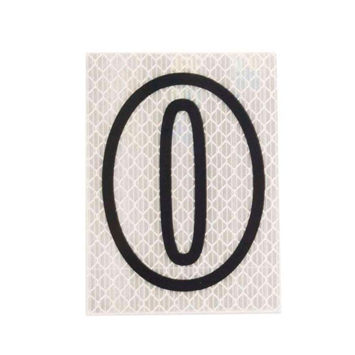 Sandleford 80mm Self Adhesive Night Shine House Number 0 - 0