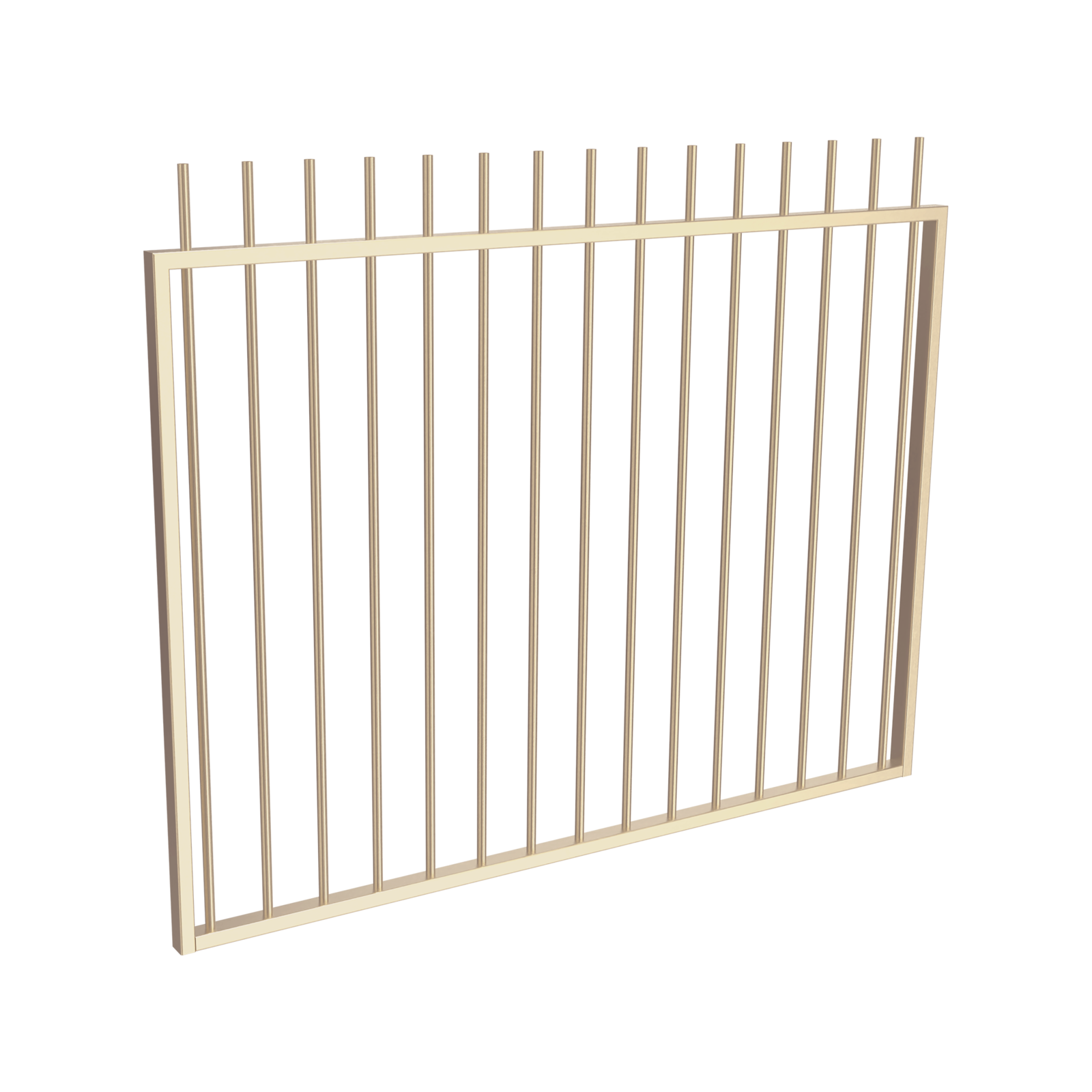 ProtectorAl 1201 - 1500 x 1200mm Primrose Aluminium Garden Gate Loop Top thumbnail 2