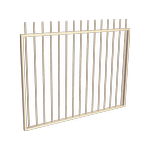 ProtectorAl 1201 - 1500 x 1200mm Primrose Aluminium Garden Gate Picket Top